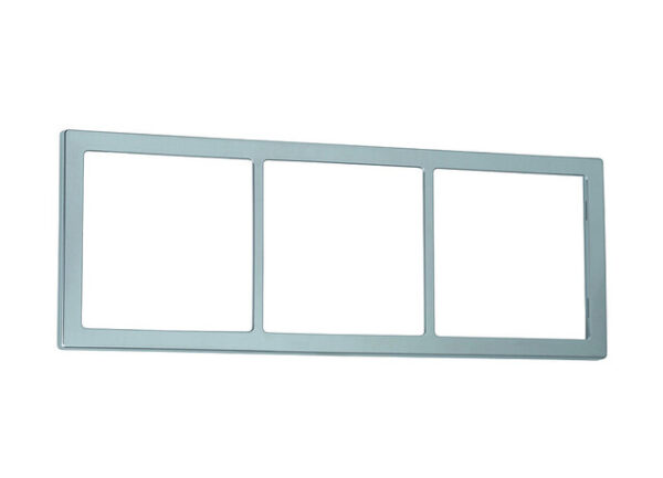 Abdeckrahmen Farbe silber 3-fach – Bild 2