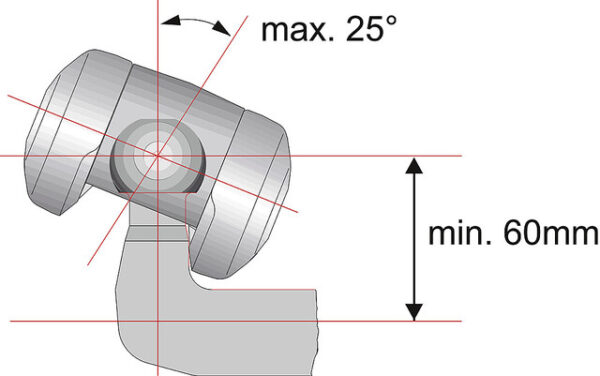 Sicherheitskupplung Al-Ko AKS 3004 horizontal / kreuz schwarzer Griff – Bild 5
