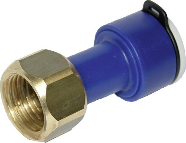 Gerader Verbinder UniQuick mit Verschraubung R 1 / 2 Zoll , Ø 12 mm