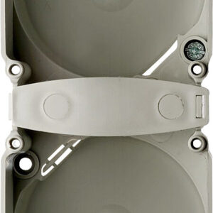 Berührungsschutzdose Berker 2-fach Farbe grau Ø 49 mm