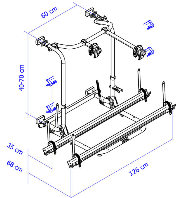 Fahrradträger Thule Sport G2 kurze Version 2 Räder Traglast 50 kg – Bild 4