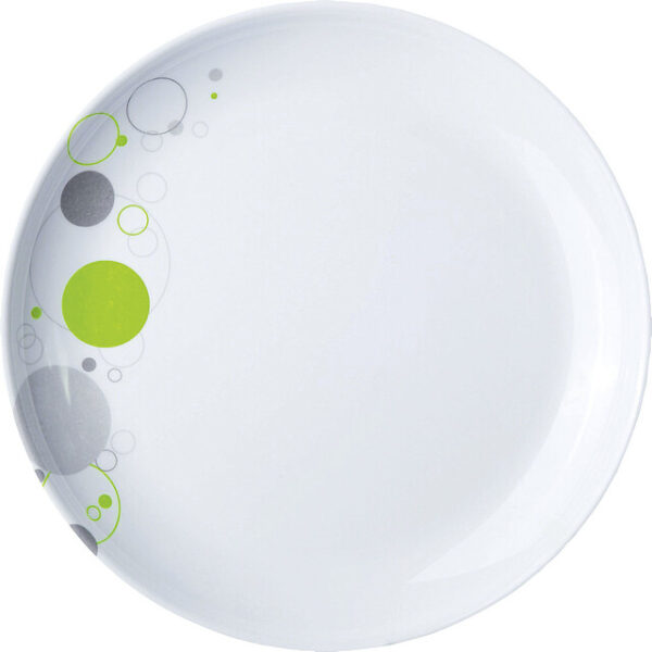 Essteller Melamin BRUNNER Space Durchm. 25 cm Fb. weiß / grau / lime