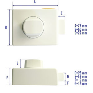 Zusatzschloß HEOSafe Farbe weiß