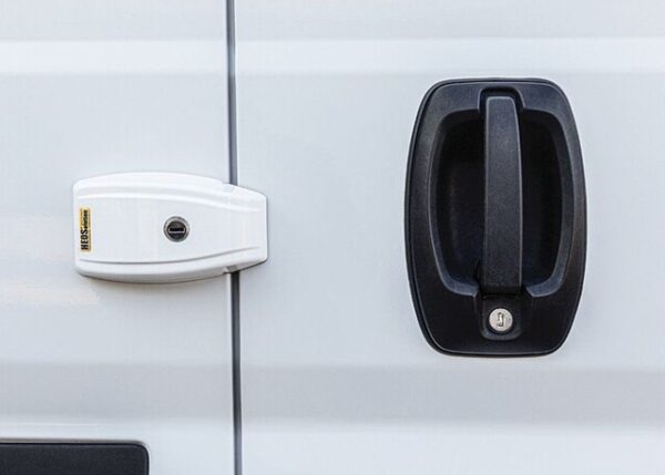 Sicherheitschloss HEOSafe VAN Security Schiebe- oder Heck/Flügeltür 2 St. gleichschließend, weiß – Bild 4