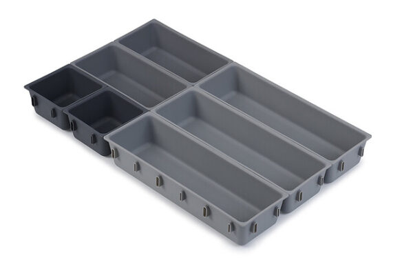 Schubladen-Organizer-Set Joseph Joseph Blox™ 7-teilig, Farbe grau / taupe