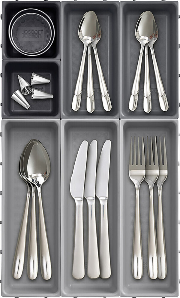 Schubladen-Organizer-Set Joseph Joseph Blox™ 7-teilig, Farbe grau / taupe – Bild 6