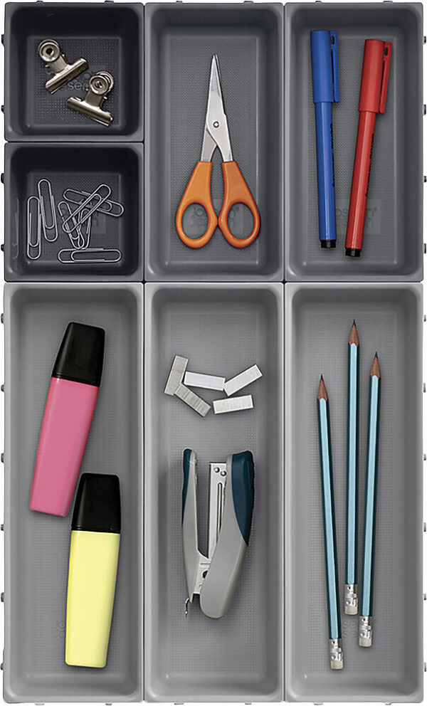 Schubladen-Organizer-Set Joseph Joseph Blox™ 7-teilig, Farbe grau / taupe – Bild 7