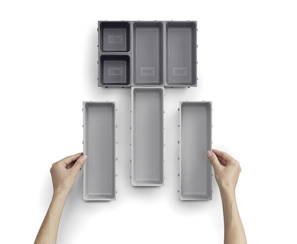 Schubladen-Organizer-Set Joseph Joseph Blox™ 7-teilig, Farbe grau / taupe – Bild 9