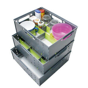 Stautower 3er-Set purvario Stapelboxen