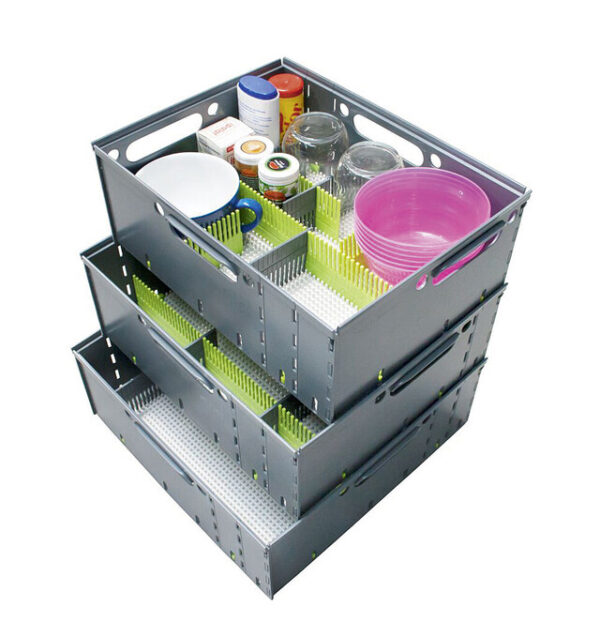 Stautower 3er-Set purvario Stapelboxen