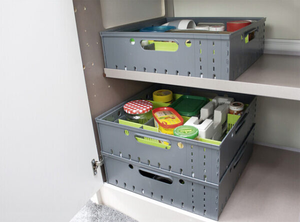 Stautower 3er-Set purvario Stapelboxen – Bild 5
