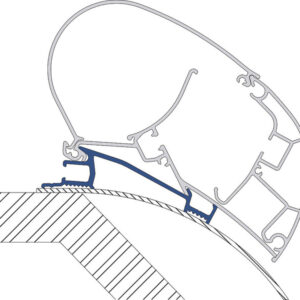 Adapterkit 3-tlg. Dometic PerfectRoof 2000 + 2500 passend für Laika Kreos 05