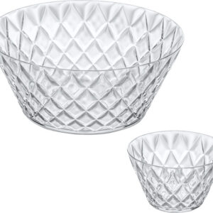 Salatschale koziol CRYSTAL mit 4 Portionsschalen Farbe crystal clear