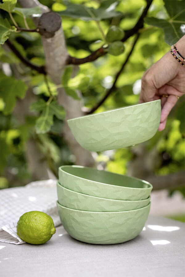 Müslischale koziol CLUB BOWL 4er-Set Farbe nature leaf green – Bild 2
