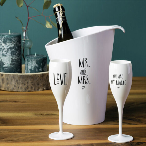 Superglas koziol CHEERS No. 1 100 ml, 4er-Set 4 bedruckte Motive – Bild 3