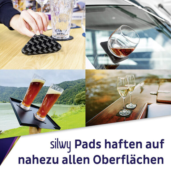 Magnet-Kunststoffgläser silwy BIER 2er-Set Hightech 500 ml Fb. transparent – Bild 2