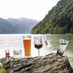 Magnet-Kunststoffgläser silwy BIER 2er-Set Hightech 500 ml Fb. transparent inkl. 2 Nano-Gel-Pads