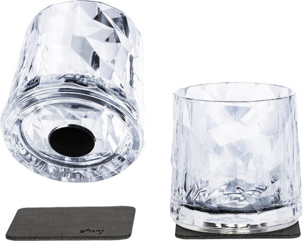 Magnet-Kunststoffgläser silwy TUMBLER 2er-Set Hightech 250ml Fb. transparent