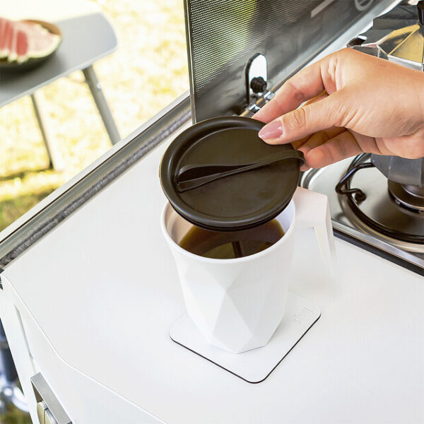 Magnet Coffeecup silwy mit Metall-Nano-Gel-Pad und Deckel Fb. weiß – Bild 8