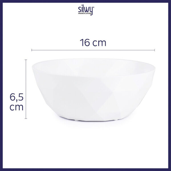 Super-Magnet-Bowl silwy 6er-Set Fb. weiß – Bild 3