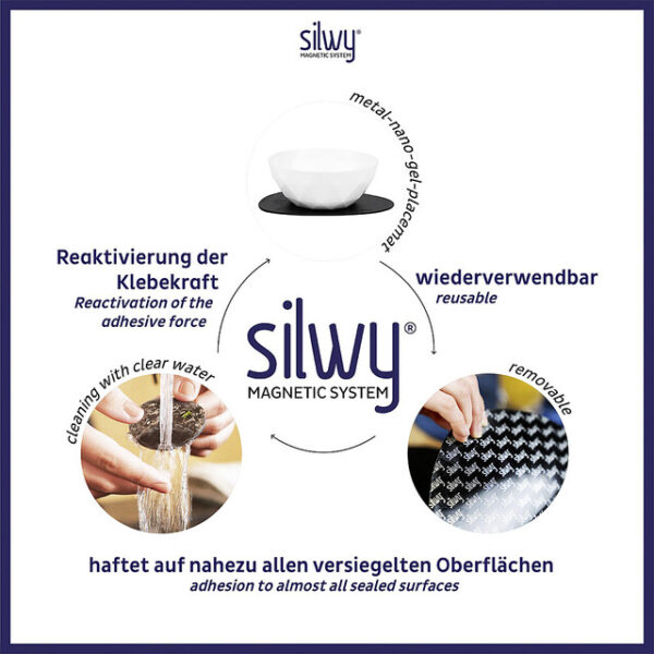 Super-Magnet-Bowl silwy 6er-Set Fb. weiß – Bild 5