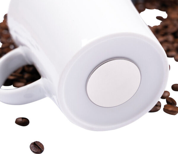 Magnet-Henkeltasse silwy Porzellan 2er-Set Fb. weiß inkl. Metall-Nano-Gel-Pads BLACK – Bild 4