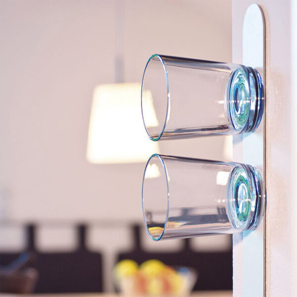 Metall-Leiste silwy 50 cm WHITE für Magnetgläser Fb. weiß – Bild 5