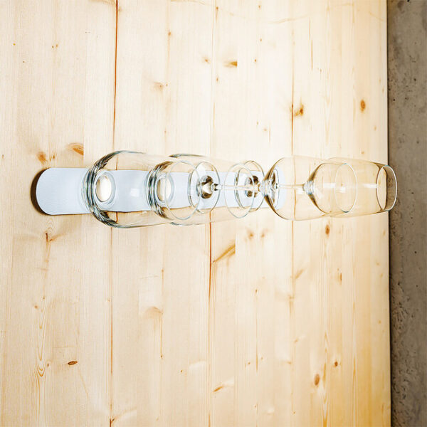 Metall-Leiste silwy 25 cm WHITE für Magnetgläser Fb. weiß – Bild 8