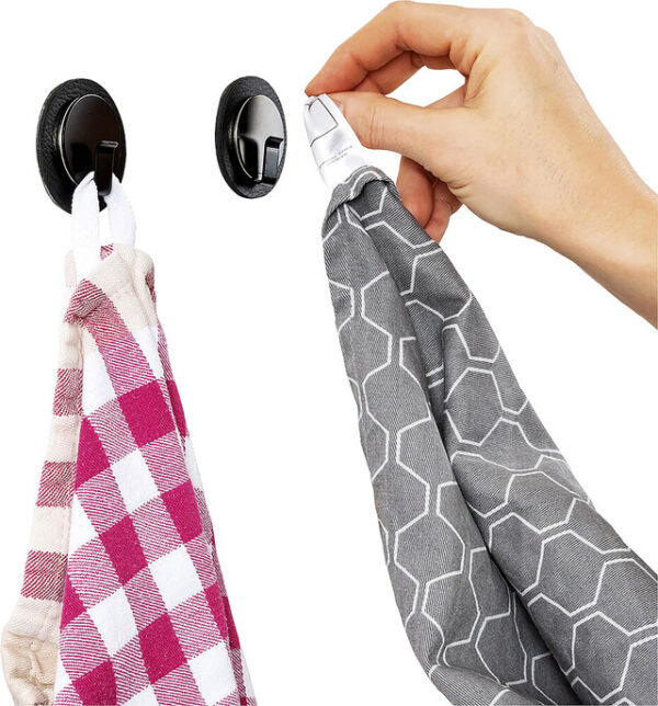 Magnet-Haken silwy CLEVER BLACK Fb. schwarz inkl Metall-Nano-Gel-Pad BLACK – Bild 6