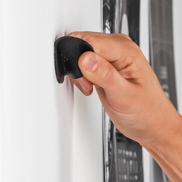 Magnet-Haken silwy THE ONE Fb. schwarz inkl Metall-Nano-Gel-Pad BLACK – Bild 3