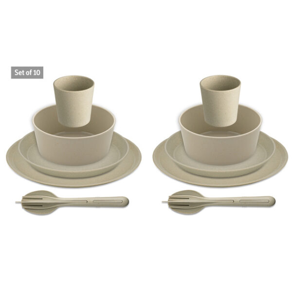 Geschirrset koziol CONNECT SET HELSINKI 10-tlg. Farbe nature desert sand – Bild 6