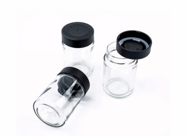 Feinkost-Magnetgläser silwy CLASSY 3er-Set + Magnetleiste 3 Kristallgläser + 3 Pads 192 ml – Bild 2