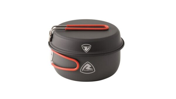 Kochset ROBENS Frontier Pro M 3-tlg. Pfanne 19,5 cm 2 Töpfe mit 1,4 l und 1,6 l inkl. Tragebeutel, Farbe black – Bild 3