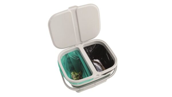 Abfalleimer Outwell Collaps mit Mülltrennung Farbe shadow green – Bild 3
