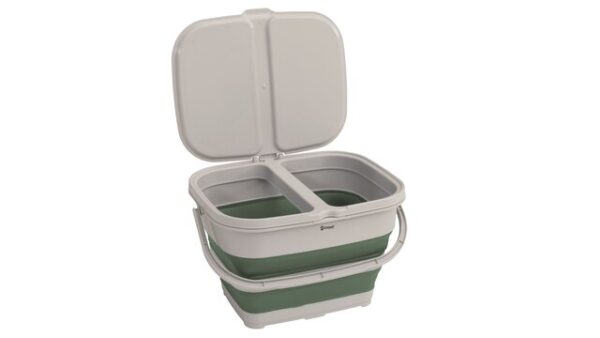 Abfalleimer Outwell Collaps mit Mülltrennung Farbe shadow green – Bild 4