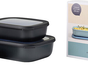 Multischüssel-Set MEPAL Cirqula rechteckig 3-teilig Farbe nordic black