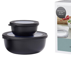 Multischüssel-Set MEPAL Cirqula rund 3-teilig Farbe nordic black