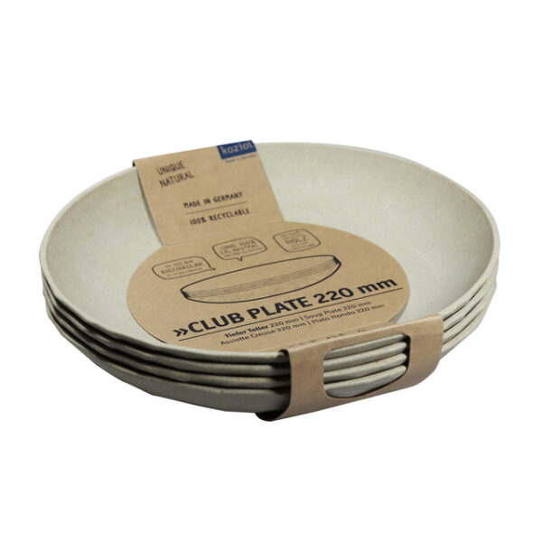 Teller tief koziol Club Plate 22 cm, 4er-Set Farbe nature desert sand – Bild 3
