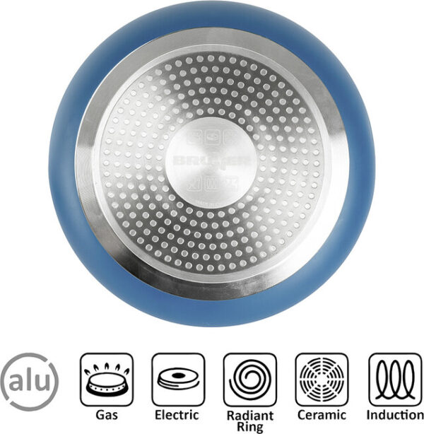 Topfset BRUNNER Carezza Spacemaster Durchm. 22 cm Vacublock, Farbe blau – Bild 3