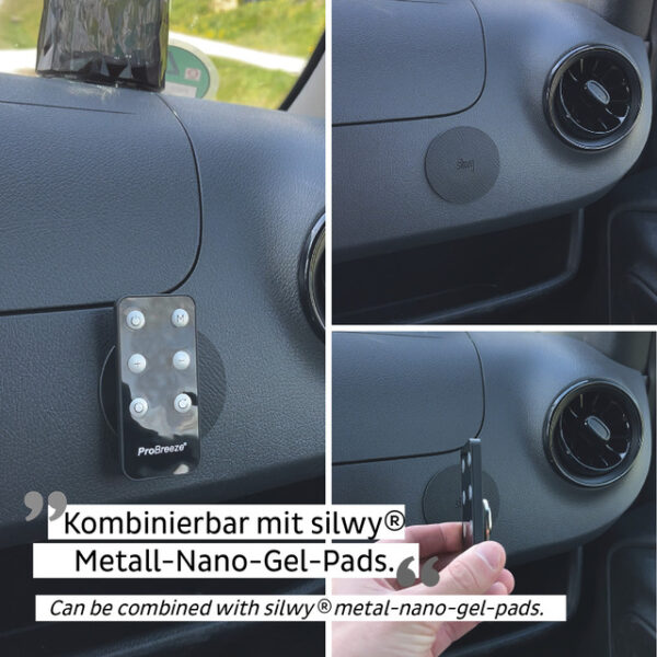Magnet-POWER-Bundle silwy BLACK Fb. schwarz 12-tlg. Set _je 4 Magnete, Pads und Klebepunkte_ – Bild 2
