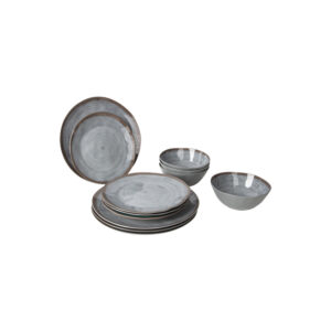 Tischgeschirr Bo-Camp Halo 12-tlg., Farbe grey