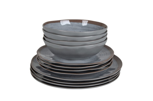 Tischgeschirr Bo-Camp Halo 12-tlg., Farbe grey – Bild 9