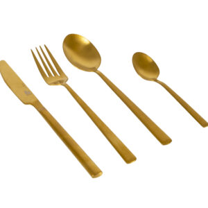 Industrial-Besteck Bo-Camp Fairbanks 16-tlg. Farbe gold für 4 Personen