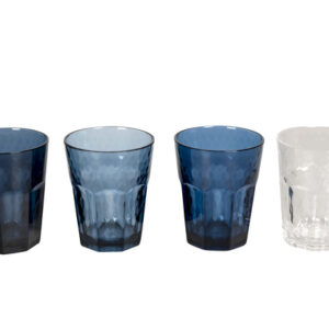 Wein/Lemonade-Glas Bo-Camp Mix & Match, 4-tlg., 400 ml Farbe blau