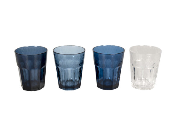 Wein/Lemonade-Glas Bo-Camp Mix & Match, 4-tlg., 400 ml Farbe blau