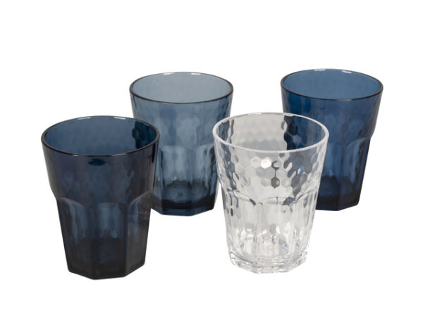 Wein/Lemonade-Glas Bo-Camp Mix & Match, 4-tlg., 400 ml Farbe blau – Bild 2