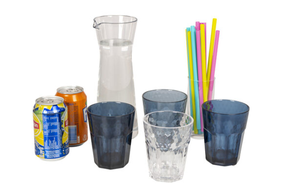 Wein/Lemonade-Glas Bo-Camp Mix & Match, 4-tlg., 400 ml Farbe blau – Bild 3