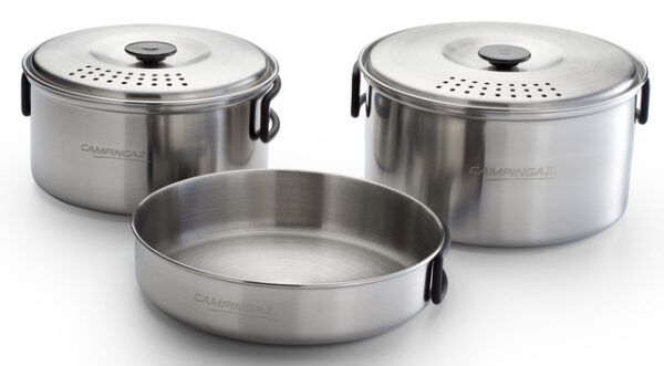 Camping-Kochgeschirrset CAMPINGAZ 5-tlg. 2 Töpfe, 2 Deckel, 1 Pfanne – Bild 2