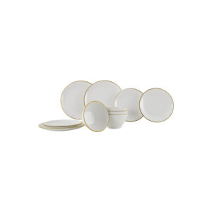 Geschirrset Melamin gimex Linea gold 12-tlg. Farbe gold