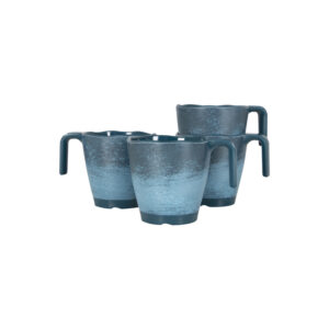 Henkelbecher Melamin gimex Stone Line Farbe dark blue